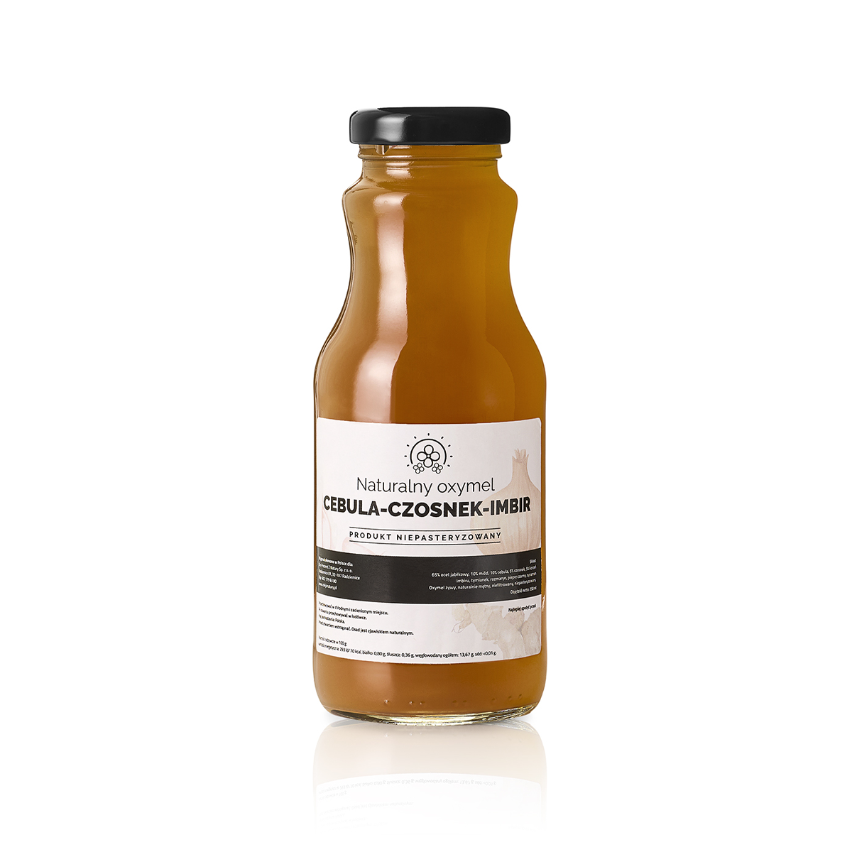 Oxymel cebula-czosnek-imbir