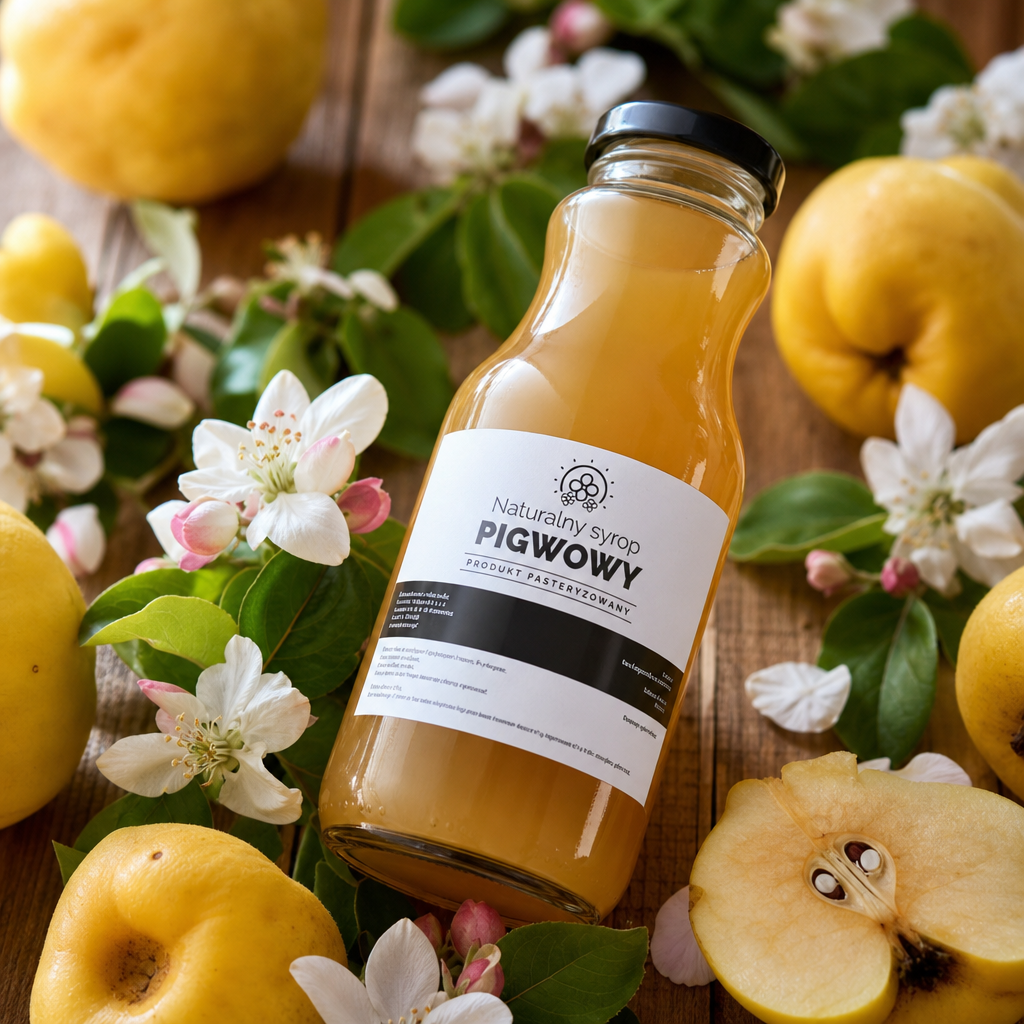 Syrop z pigwy — zdjęcie aranżacyjne