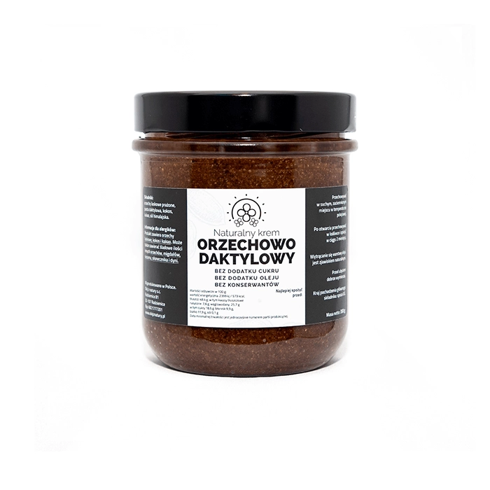 Zdrowy krem orzechowo-daktylowo-czekoladowy