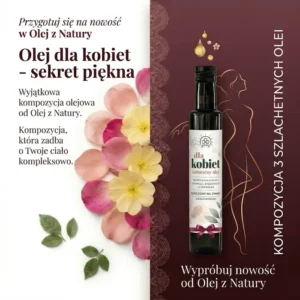 Olej dla kobiet — baner „Olej dla kobiet – sekret piękna”